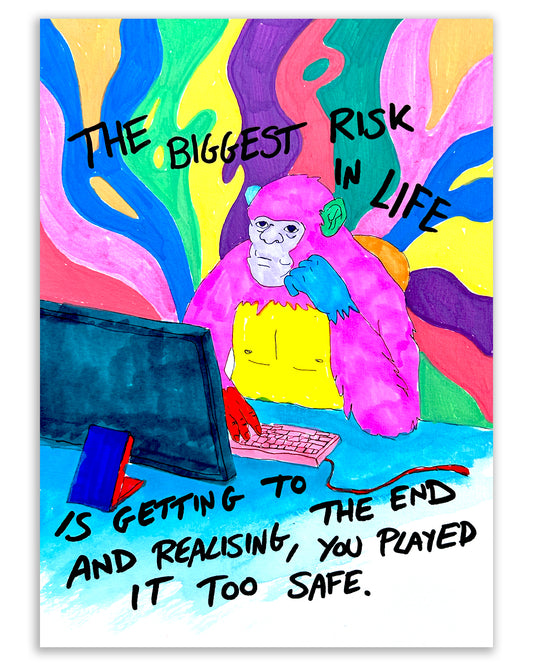 The biggest risk. Note painting.
