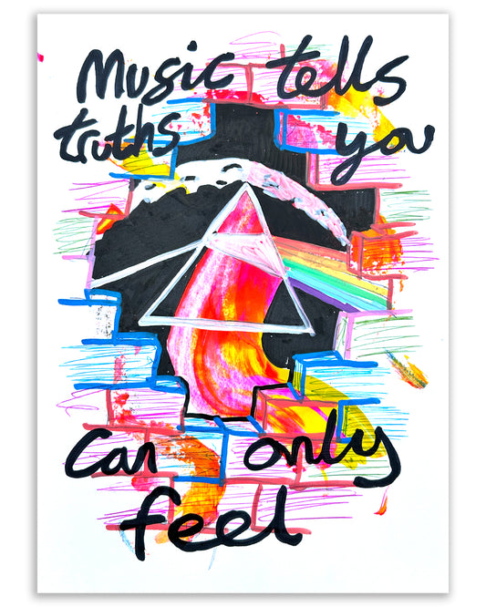 Pink floyd truths. Note painting.