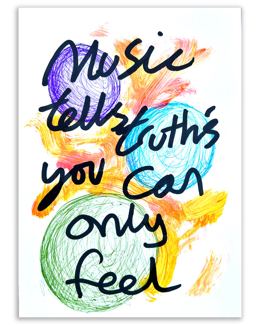 Truths you can only feel. Note painting.