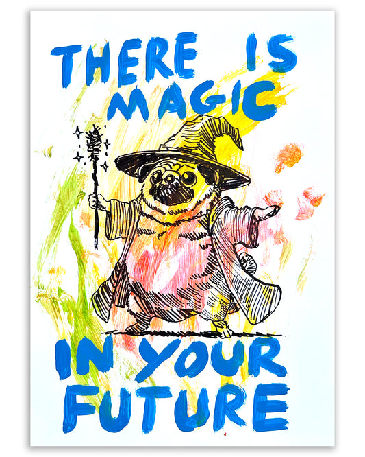 In your future. Note painting.