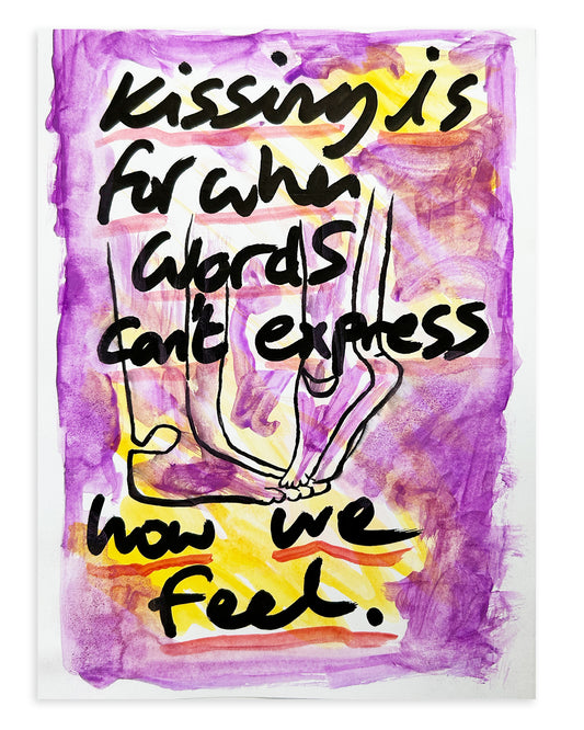 Note Painting. 'Kissing'