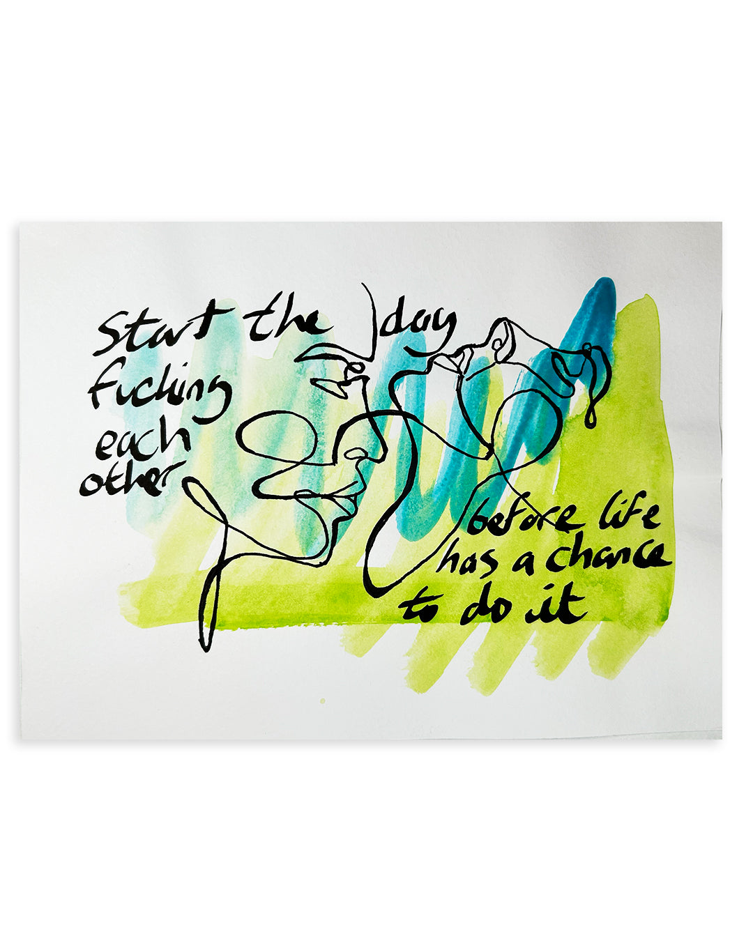 Note Painting. 'Before life has the chance'