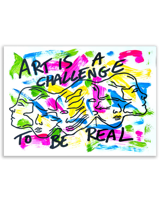 Challenge to be real. Note painting.