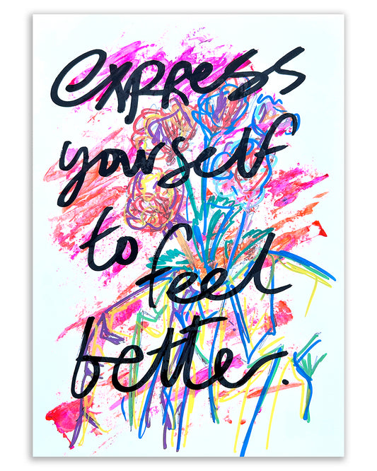 To feel better. Note painting.