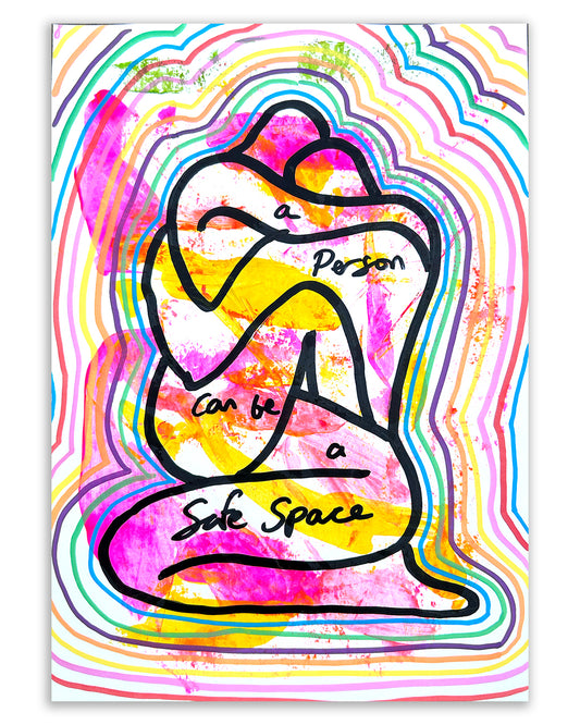 Safe space.  Note painting.