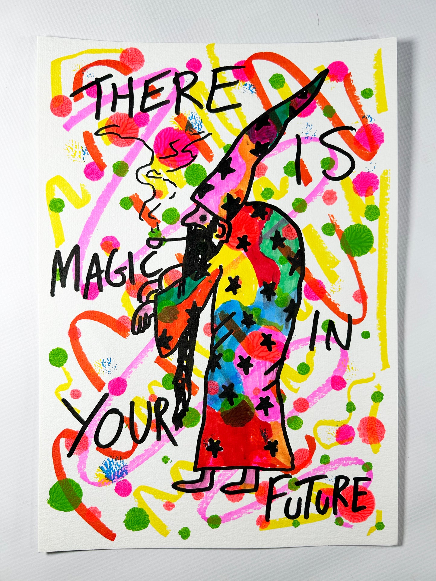 Magic in your future. Note painting.