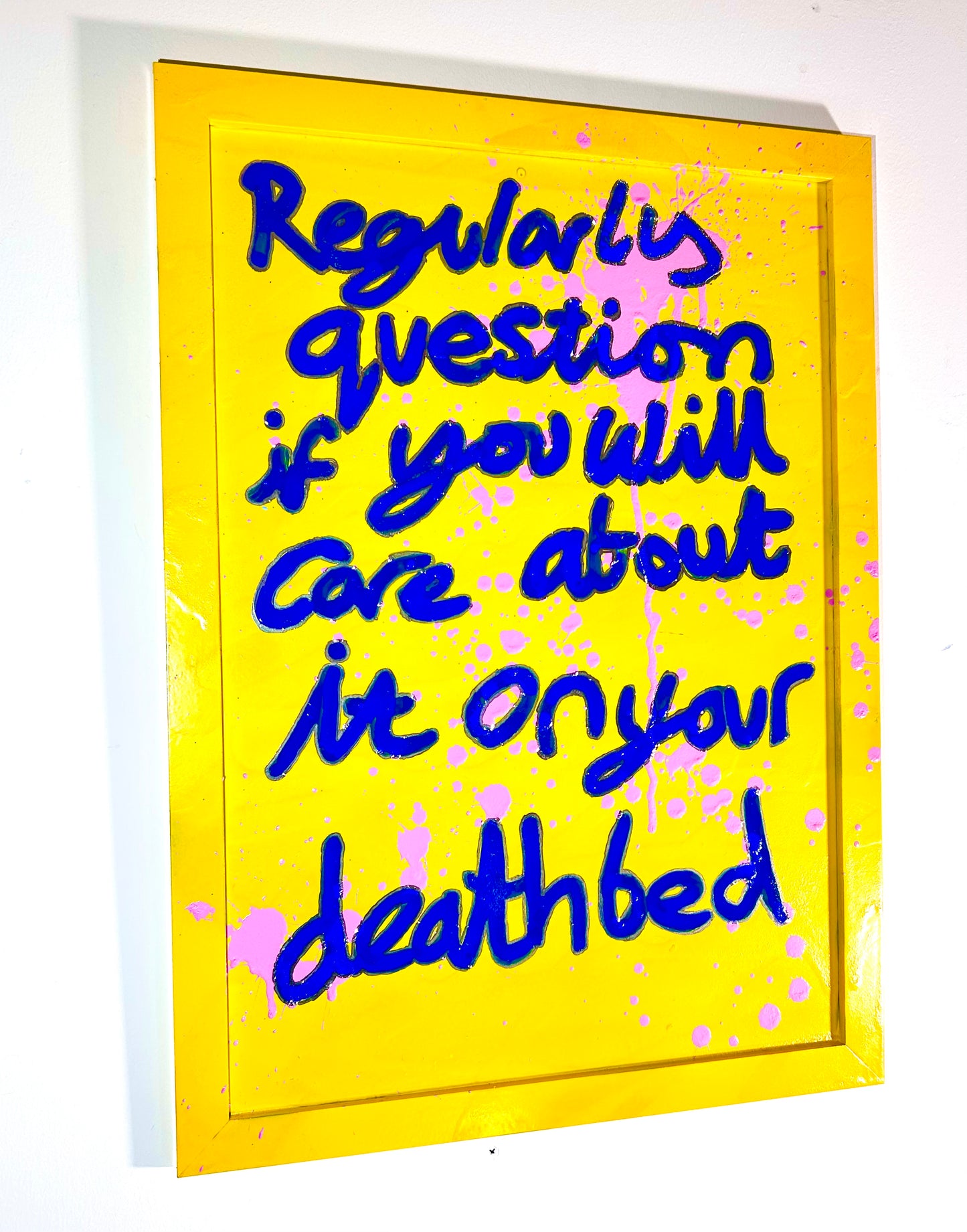 Question. Ink & Spraypaint on a frame.