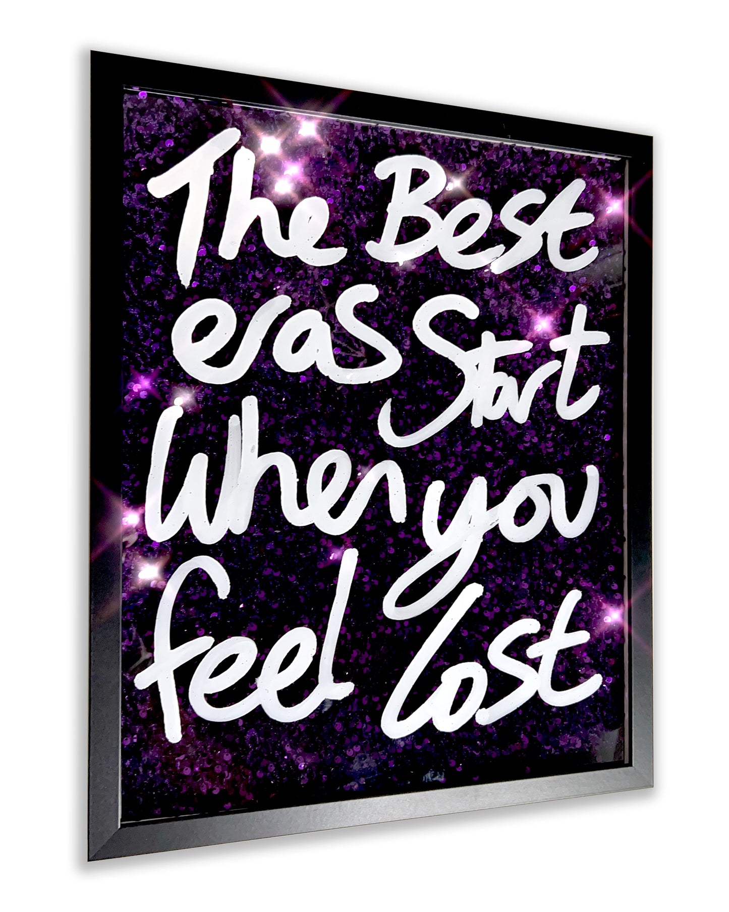 Best Eras. White over deep purple sequins. Medium.