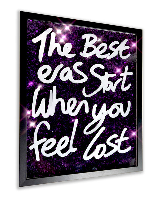 Best Eras. White over deep purple sequins. Medium.