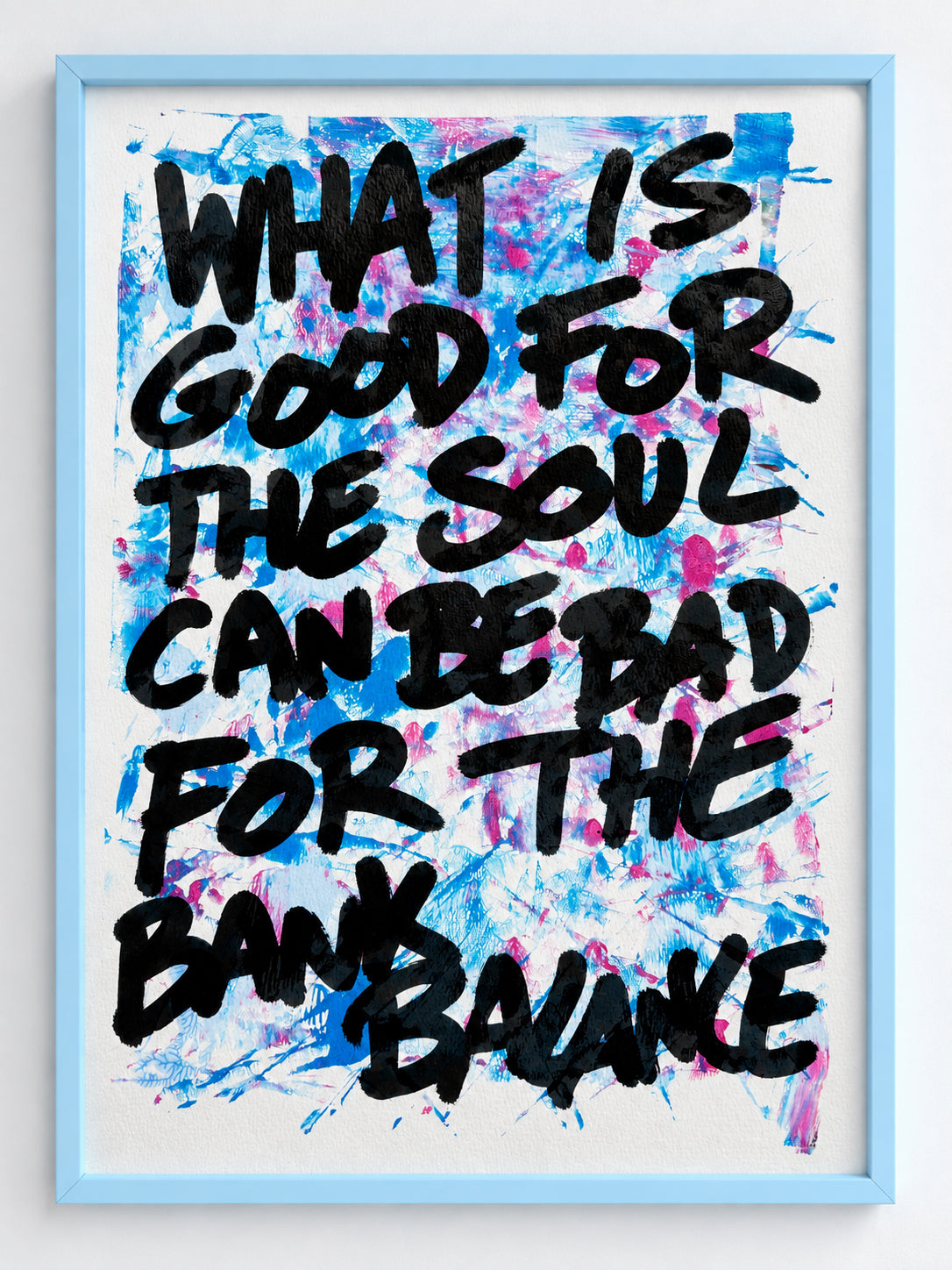 What is good for the soul can be bad for the bank balance