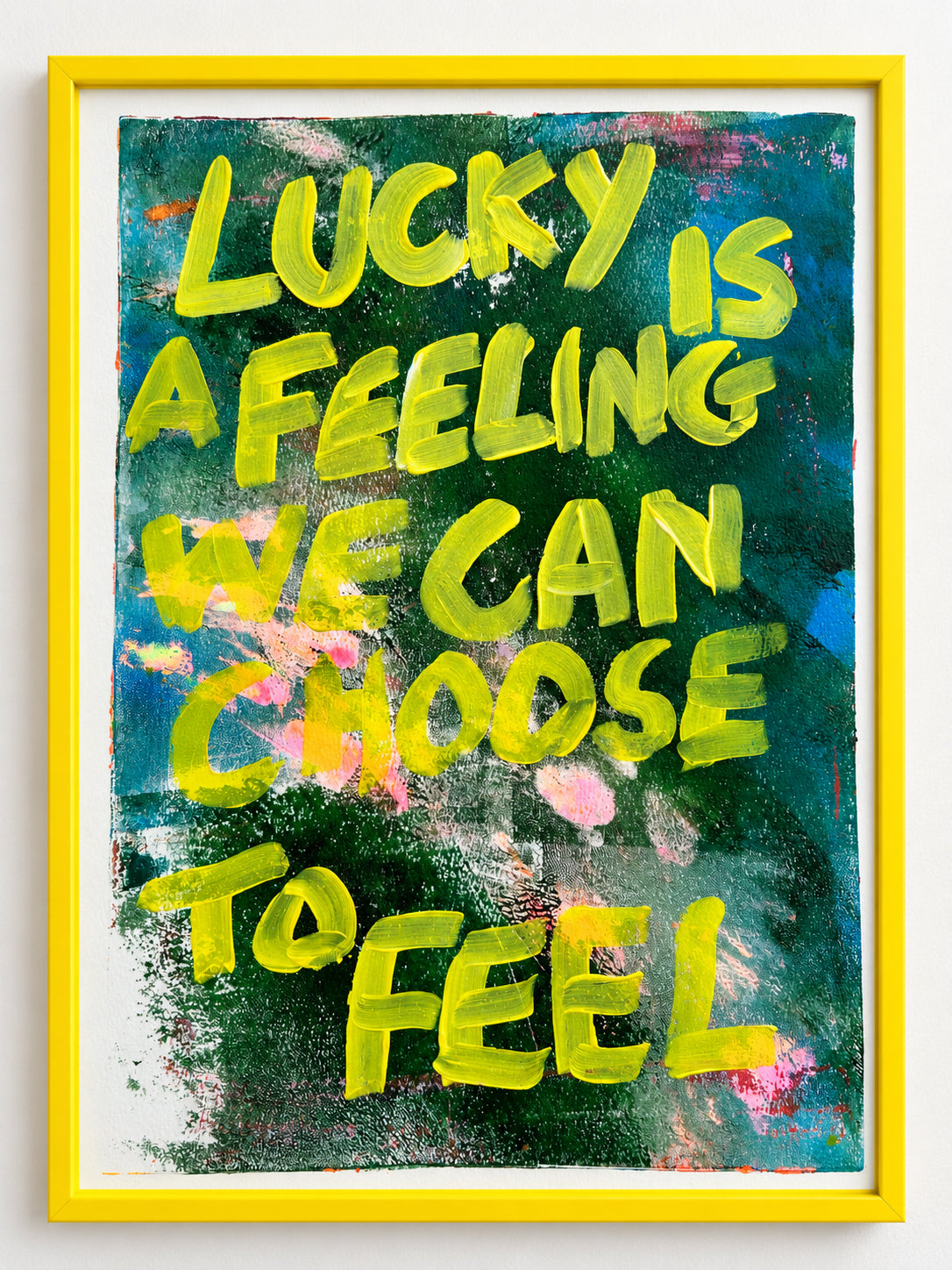 Lucky is a feeling we can choose to feel