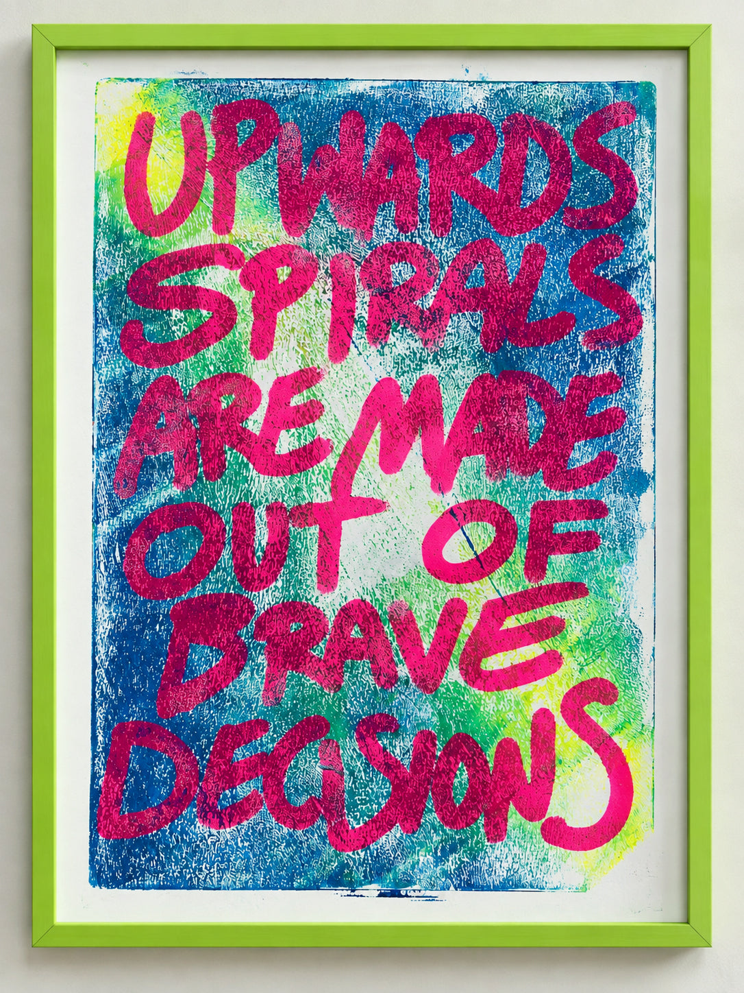 Upwards spirals are made out of brave decisions