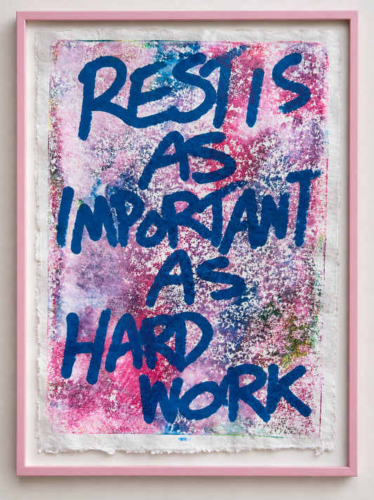 Rest is as important as hard work