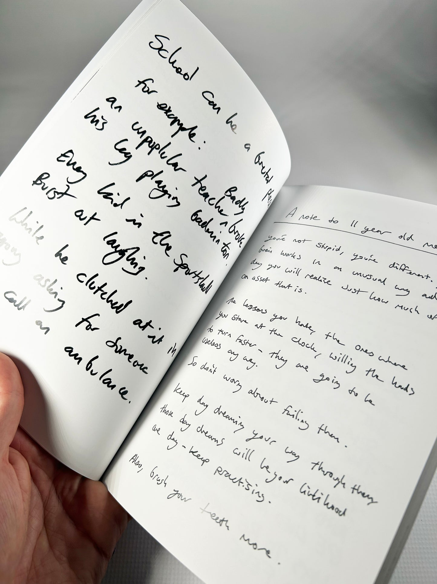 1 copy of Lowercase Notes to Strangers + 1 signed original book artwork.