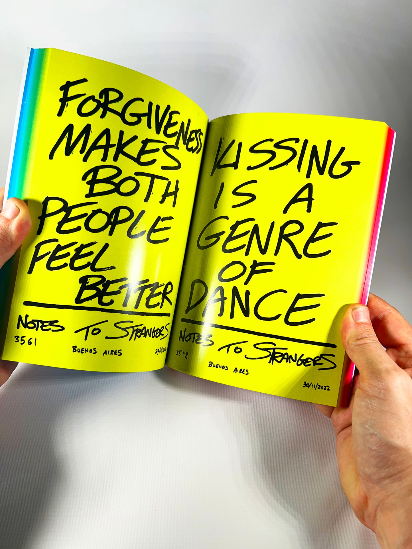 1 copy of Notes to Strangers the book + 1 signed original book artwork.