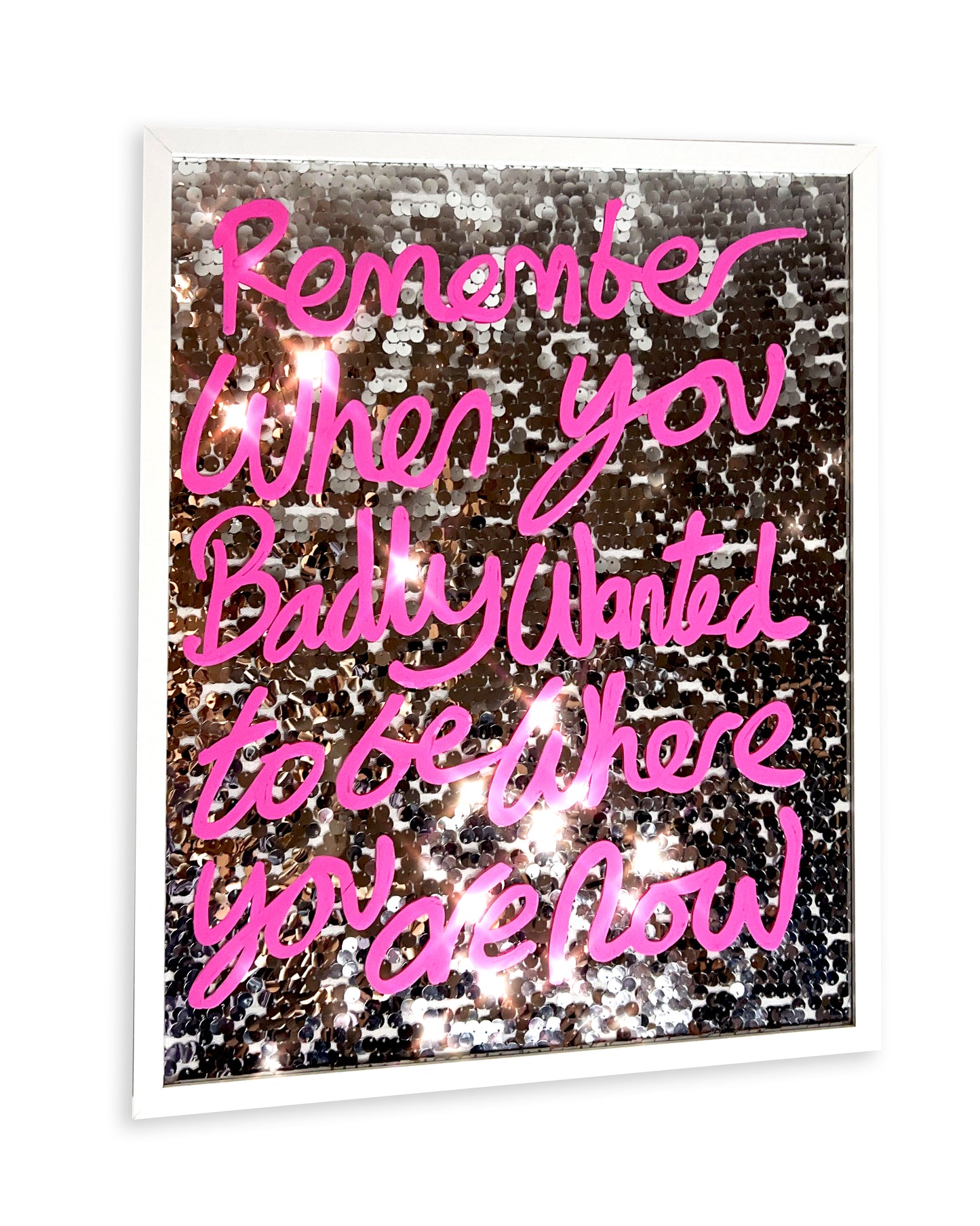 Remember. Pink over silver sequins. BUENOS AIRES ONLY!