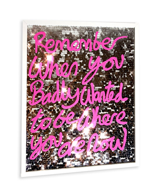 Remember. Pink over silver sequins. BUENOS AIRES ONLY!