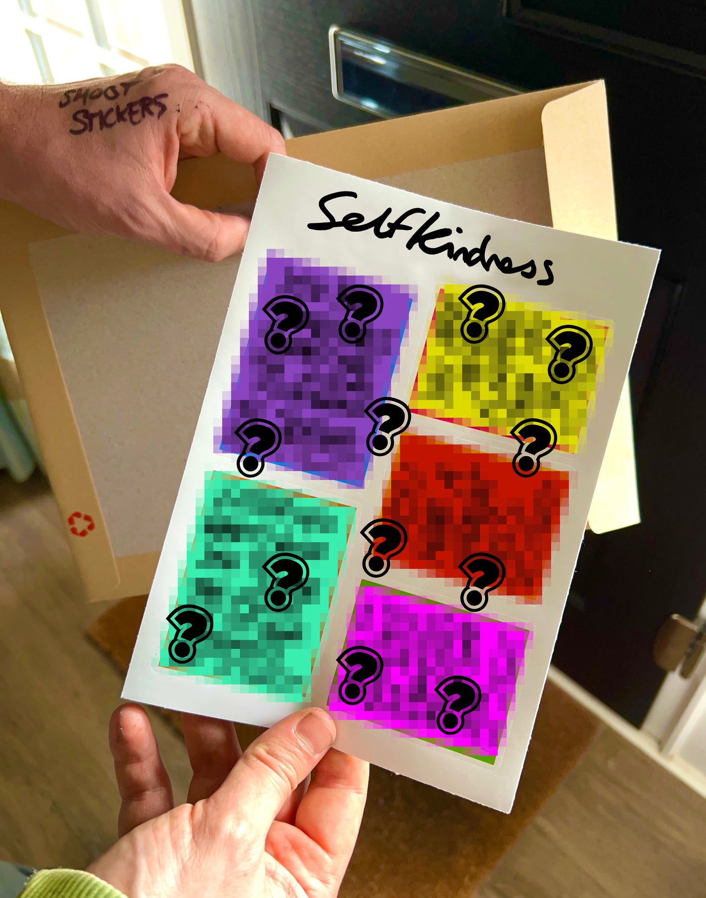 5 stickers to help you stop being so damn mean to yourself.